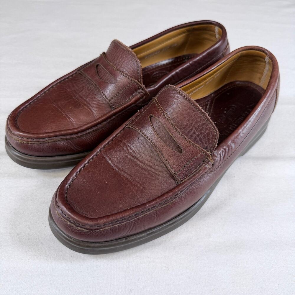 Florsheim Men's Dress Shoes Burgundy 9.5M Leather Penny Loafers Comfortech